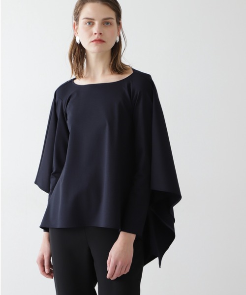 BOSCH（ボッシュ）の「ポンチョ風カットソー（Tシャツ/カットソー・レディース・ベージュ/ネイビー/オレンジ・38）」の3枚目の写真