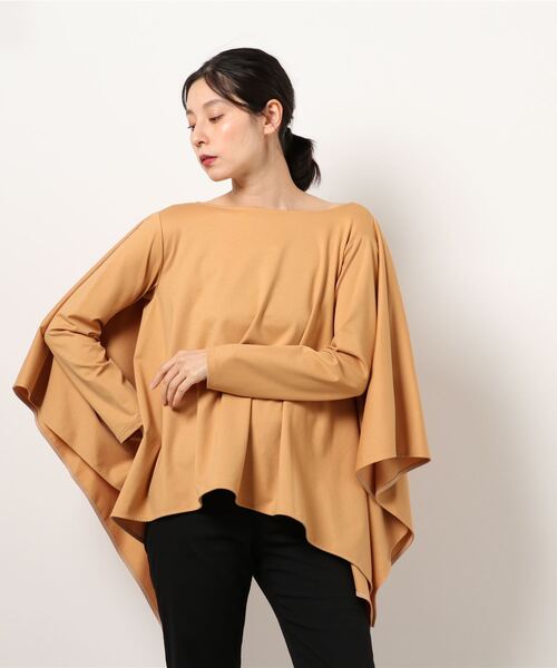 BOSCH（ボッシュ）の「ポンチョ風カットソー（Tシャツ/カットソー・レディース・ベージュ/ネイビー/オレンジ・38）」の19枚目の写真