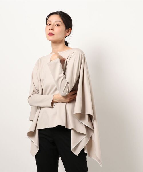 BOSCH（ボッシュ）の「ポンチョ風カットソー（Tシャツ/カットソー・レディース・ベージュ/ネイビー/オレンジ・38）」の22枚目の写真