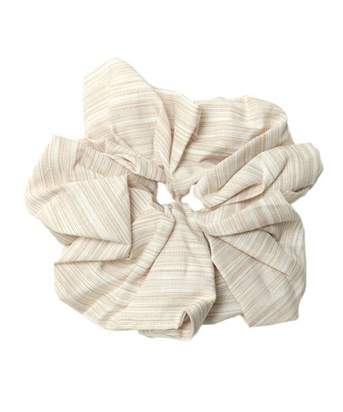 チチカカ（チチカカ）の「マルチストライプビッグシュシュ（シュシュ・レディース・アイボリー/ネイビー・FREE）」の6枚目の写真