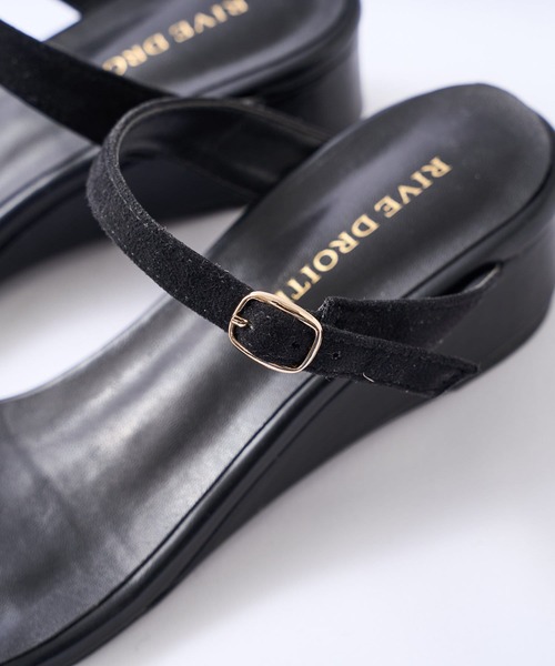 RIVE DROITE(リヴドロワ)の「スクエアウエッジサンダル(サンダル・レディース・ブラック/ベージュ・S/M/L)」の18枚目の写真