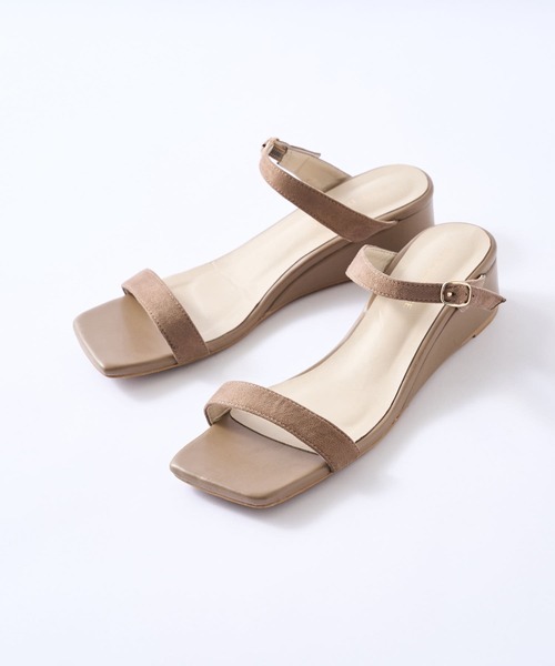 RIVE DROITE(リヴドロワ)の「スクエアウエッジサンダル(サンダル・レディース・ブラック/ベージュ・S/M/L)」の21枚目の写真
