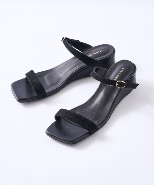 RIVE DROITE(リヴドロワ)の「スクエアウエッジサンダル(サンダル・レディース・ブラック/ベージュ・S/M/L)」の17枚目の写真