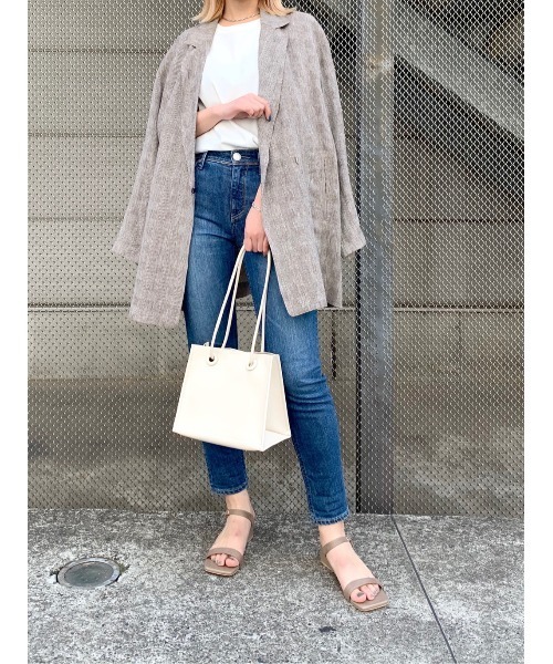 RIVE DROITE(リヴドロワ)の「スクエアウエッジサンダル(サンダル・レディース・ブラック/ベージュ・S/M/L)」の8枚目の写真