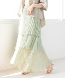 Heather | クリンクルティアードスカート　949143(スカート)