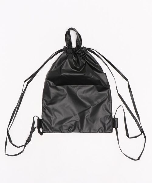 392 plusm（サンキューニプリュスエム）の「PU water repellent knapsack（エコバッグ/サブバッグ・レディース・ブラック/イエロー/ブルー/レッド・FREE）」の5枚目の写真