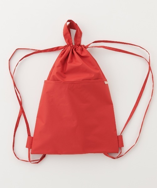 392 plusm（サンキューニプリュスエム）の「PU water repellent knapsack（エコバッグ/サブバッグ・レディース・ブラック/イエロー/ブルー/レッド・FREE）」の4枚目の写真