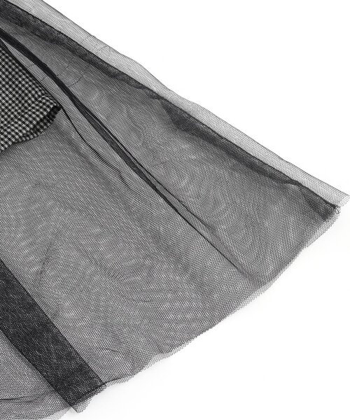 algy（アルジー）の「チュールドッキングワンピ（ワンピース・キッズ・インディゴブルー/ブラック・X-SMALL/XX-SMALL/SMALL/MEDIUM）」の4枚目の写真