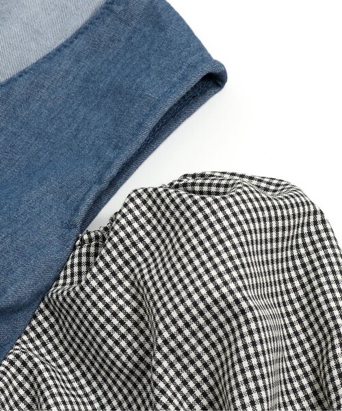 algy（アルジー）の「チュールドッキングワンピ（ワンピース・キッズ・インディゴブルー/ブラック・X-SMALL/XX-SMALL/SMALL/MEDIUM）」の9枚目の写真