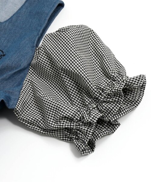 algy（アルジー）の「チュールドッキングワンピ（ワンピース・キッズ・インディゴブルー/ブラック・X-SMALL/XX-SMALL/SMALL/MEDIUM）」の10枚目の写真