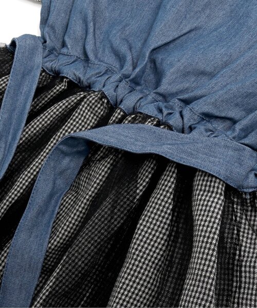 algy（アルジー）の「チュールドッキングワンピ（ワンピース・キッズ・インディゴブルー/ブラック・X-SMALL/XX-SMALL/SMALL/MEDIUM）」の12枚目の写真