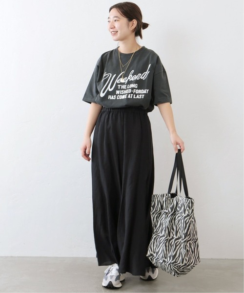 JOURNAL STANDARD（ジャーナルスタンダード）の「フロスト加工プリントTシャツ◆（Tシャツ/カットソー・レディース・ホワイト/ブラック/パープル/グレー・FREE）」の13枚目の写真