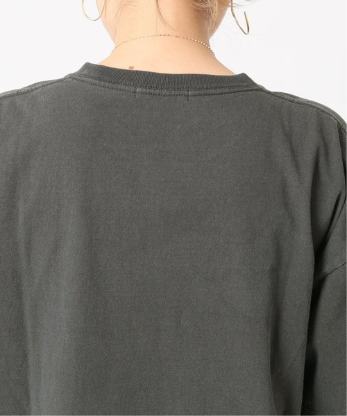 JOURNAL STANDARD（ジャーナルスタンダード）の「フロスト加工プリントTシャツ◆（Tシャツ/カットソー・レディース・ホワイト/ブラック/パープル/グレー・FREE）」の7枚目の写真