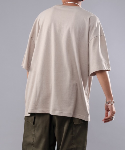 kutir(クティール)の「デザインダブルポケットTシャツ(Tシャツ/カットソー・メンズ・ベージュ/オレンジ・MEDIUM/LARGE)」の9枚目の写真