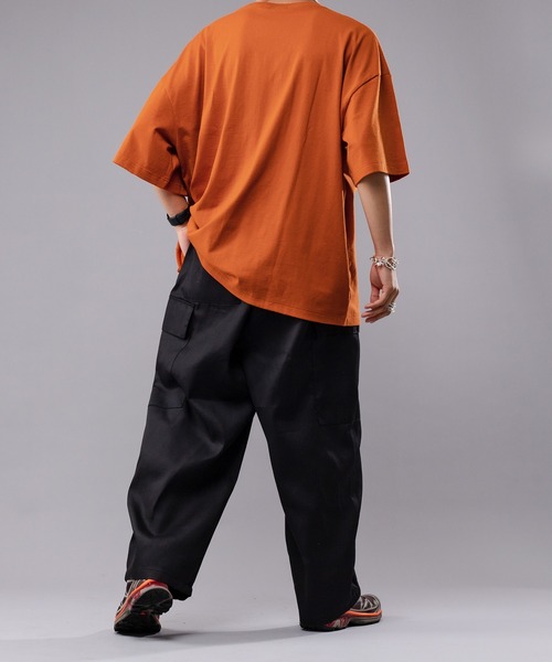 kutir(クティール)の「デザインダブルポケットTシャツ(Tシャツ/カットソー・メンズ・ベージュ/オレンジ・MEDIUM/LARGE)」の6枚目の写真