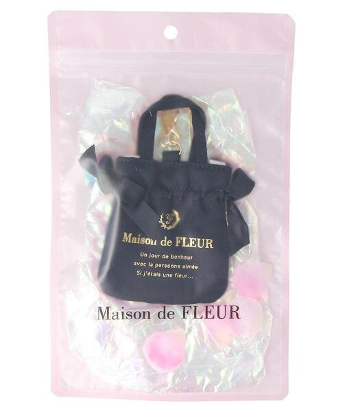 マイメロディ メゾンドフルール Maison de FLEUR バッグチャーム メゾン ド フルール Maison de FLEUR ビジューリボンパール