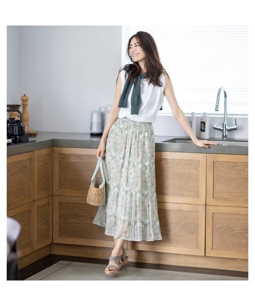 ESPERANZA(エスペランサ)の「◆【KLC BY esp】ゴムストラップウエッジサンダル(サンダル・レディース・グリーン系その他4/オレンジ系その他4/ブラック系2/ベージュ系2/アイボリー系2/ピンク系7・M/L/LL/S)」の7枚目の写真