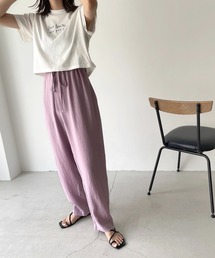 El mar | via j(ヴィアジェイ) ギャザー紐テーパードパンツ(その他パンツ)