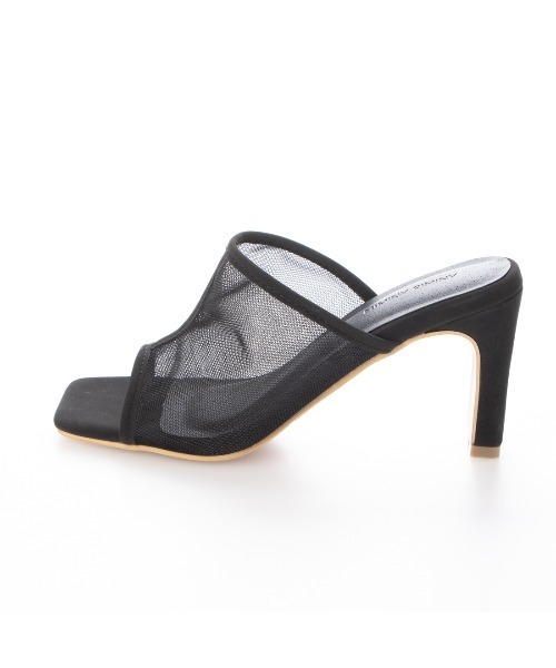 Miminy Piminy（ミミニー ピミニー）の「MiminyPiminy(ミミニーピミニー) プレートヒールチュールデザイン サンダル（サンダル・レディース・アイボリー/ブラック/ブラック系その他/ブラウン・M/LL/L/S）」の15枚目の写真