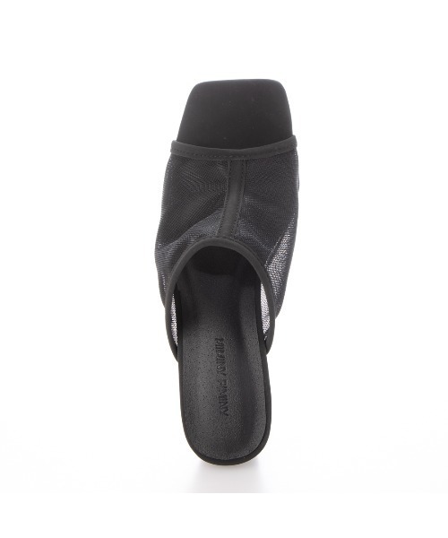 Miminy Piminy（ミミニー ピミニー）の「MiminyPiminy(ミミニーピミニー) プレートヒールチュールデザイン サンダル（サンダル・レディース・アイボリー/ブラック/ブラック系その他/ブラウン・M/LL/L/S）」の19枚目の写真