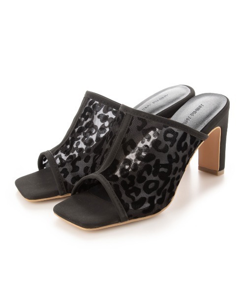 Miminy Piminy（ミミニー ピミニー）の「MiminyPiminy(ミミニーピミニー) プレートヒールチュールデザイン サンダル（サンダル・レディース・アイボリー/ブラック/ブラック系その他/ブラウン・M/LL/L/S）」の13枚目の写真