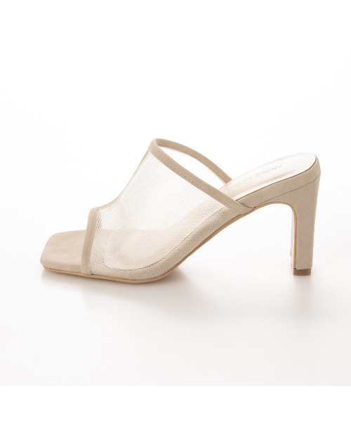 Miminy Piminy（ミミニー ピミニー）の「MiminyPiminy(ミミニーピミニー) プレートヒールチュールデザイン サンダル（サンダル・レディース・アイボリー/ブラック/ブラック系その他/ブラウン・M/LL/L/S）」の16枚目の写真