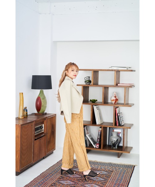 Miminy Piminy（ミミニー ピミニー）の「MiminyPiminy(ミミニーピミニー) プレートヒールチュールデザイン サンダル（サンダル・レディース・アイボリー/ブラック/ブラック系その他/ブラウン・M/LL/L/S）」の10枚目の写真