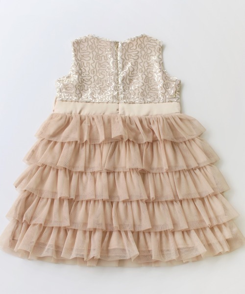 Rora(ローラ)の「シャルロット ドレスワンピース(2color)(ドレス・キッズ・シャンパン/ブラック・90)」の8枚目の写真