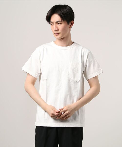 THE NORTH FACE（ザノースフェイス）の「THE NORTH FACE PURPLE LABEL 7oz H/S Pocket Tee / ザ・ノース・フェイス パープル レーベル 7オンス ハーフスリーブ ポケット ティー（Tシャツ/カットソー・メンズ・ブラック/オフホワイト/グリーン/バーガンディー・S/M/L/XL）」の2枚目の写真