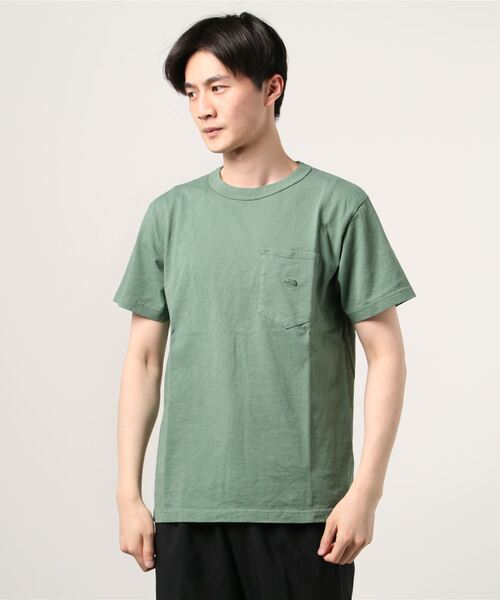 THE NORTH FACE（ザノースフェイス）の「THE NORTH FACE PURPLE LABEL 7oz H/S Pocket Tee / ザ・ノース・フェイス パープル レーベル 7オンス ハーフスリーブ ポケット ティー（Tシャツ/カットソー・メンズ・ブラック/オフホワイト/グリーン/バーガンディー・S/M/L/XL）」の4枚目の写真
