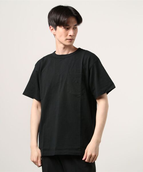 THE NORTH FACE（ザノースフェイス）の「THE NORTH FACE PURPLE LABEL 7oz H/S Pocket Tee / ザ・ノース・フェイス パープル レーベル 7オンス ハーフスリーブ ポケット ティー（Tシャツ/カットソー・メンズ・ブラック/オフホワイト/グリーン/バーガンディー・S/M/L/XL）」の3枚目の写真