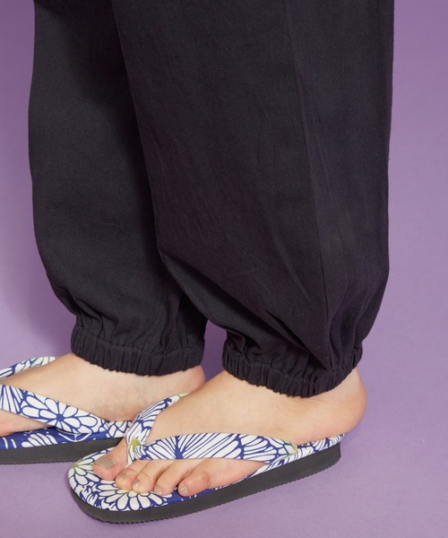 カヤ（カヤ）の「【カヤ】四季巡りもんぺ風パンツ（その他パンツ・レディース・ホワイト/グレー/ダークパープル/スミクロ・FREE）」の10枚目の写真