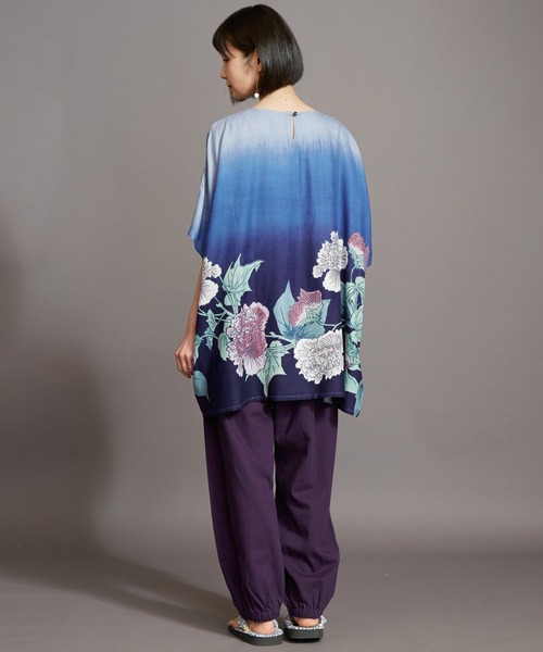 カヤ（カヤ）の「【カヤ】四季巡りもんぺ風パンツ（その他パンツ・レディース・ホワイト/グレー/ダークパープル/スミクロ・FREE）」の14枚目の写真