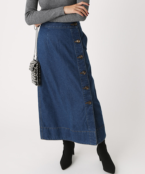 ブランド古着 デニムロングスカート デニムスカート Azul By Moussy アズールバイマウジー のファッション通販 Zozoused