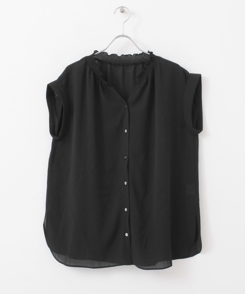 URBAN RESEARCH ROSSO（アーバンリサーチロッソ）の「【WEB限定】シャーリングスキッパーブラウス（シャツ/ブラウス・レディース・チャコールグレー/ブラック/ベージュ・FREE）」の22枚目の写真