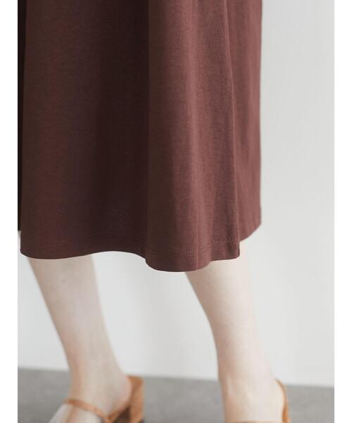 Green Parks(グリーンパークス)の「コットンフレアワンピース*(ワンピース・レディース・ブラック/ベージュ/ブラウン/オレンジ/ホワイト系その他2/グリーン・FREE)」の11枚目の写真