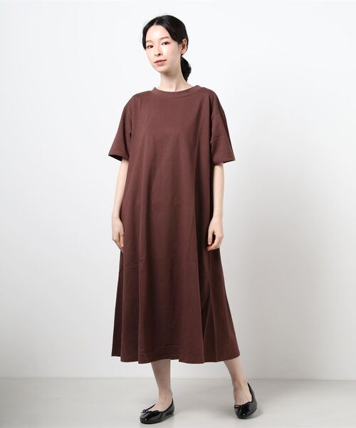 Green Parks(グリーンパークス)の「コットンフレアワンピース*(ワンピース・レディース・ブラック/ベージュ/ブラウン/オレンジ/ホワイト系その他2/グリーン・FREE)」の10枚目の写真