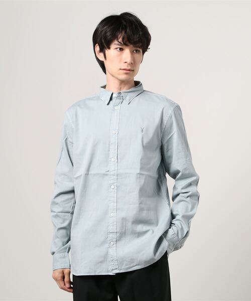 ALLSAINTS（オールセインツ）の「HAWTHORNE LS SHIRT | HAWTHORNE LS シャツ（シャツ/ブラウス・メンズ・ブルー系・XS/S/M/L）」の8枚目の写真
