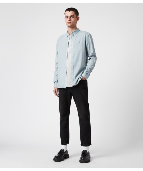 ALLSAINTS（オールセインツ）の「HAWTHORNE LS SHIRT | HAWTHORNE LS シャツ（シャツ/ブラウス・メンズ・ブルー系・XS/S/M/L）」の6枚目の写真