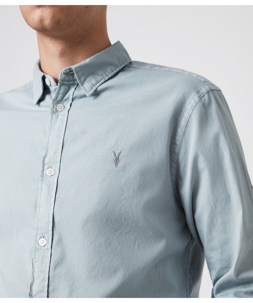 ALLSAINTS（オールセインツ）の「HAWTHORNE LS SHIRT | HAWTHORNE LS シャツ（シャツ/ブラウス・メンズ・ブルー系・XS/S/M/L）」の7枚目の写真