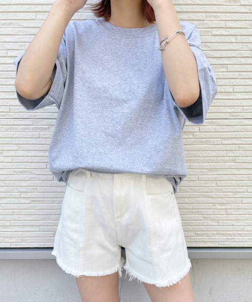 at12:03(アットイチニーゼロサン)の「ダメージフリンジデニムショートパンツ(デニムパンツ・レディース・ホワイト/ブラック・M)」の10枚目の写真