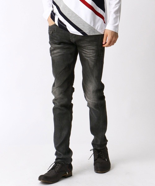 HIDEAWAYS NICOLE（ハイダウェイニコル）の「ビット付きデニムパンツ（デニムパンツ・メンズ・インディゴブルー/ホワイト系その他/ブラック系その他・SMALL/MEDIUM/X-LARGE/LARGE）」の6枚目の写真