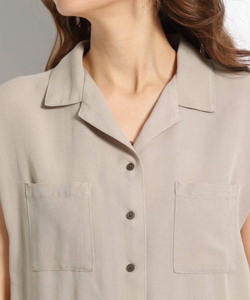 niko and...（ニコアンド）の「開襟オールインワン（つなぎ/オールインワン・レディース・ブラック/ベージュ/ピンク・MEDIUM/LARGE）」の10枚目の写真