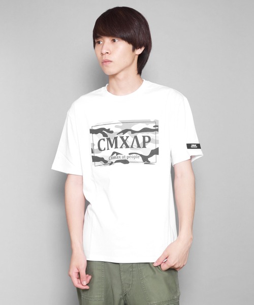 CERCA(チェルカ)の「KI/CMXAP カモボックスロゴ Tシャツ(Tシャツ/カットソー・メンズ・ホワイト/ブラック/グレー/イエロー・MEDIUM/X-LARGE/LARGE)」の1枚目の写真