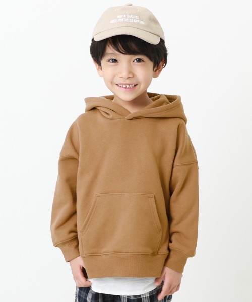 devirock(デビロック)の「ビッグシルエットスウェットプルパーカー(パーカー・キッズ・スミクロ/パープル系その他/グレー系その他/ブルーグレー/ライトブラウン/ダークブラウン・120cm/130cm/140cm/150cm/80cm/90cm/160cm/100cm/110cm)」の5枚目の写真