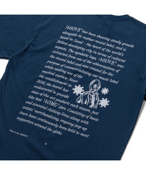 A6OVE(アヴォブ)の「DISCOGRAPHY TEE(Tシャツ/カットソー・メンズ・ブルー・M/L)」の4枚目の写真