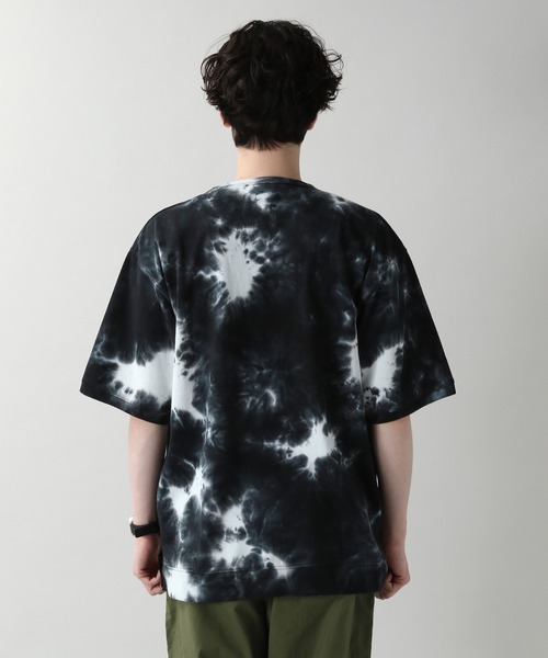 RAGEBLUE（レイジブルー）の「＜SIGNAL SPORTS/シグナルスポーツ＞タイダイ柄カレッジロゴプリントTシャツ/957636（Tシャツ/カットソー・メンズ・ベージュ/ネイビー・MEDIUM/LARGE/X-LARGE）」の6枚目の写真