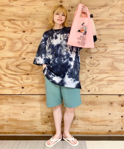 RAGEBLUE（レイジブルー）の「＜SIGNAL SPORTS/シグナルスポーツ＞タイダイ柄カレッジロゴプリントTシャツ/957636（Tシャツ/カットソー・メンズ・ベージュ/ネイビー・MEDIUM/LARGE/X-LARGE）」の5枚目の写真