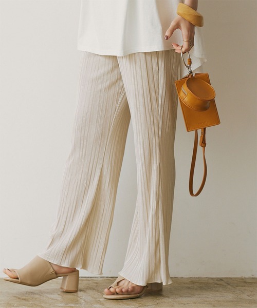 titivate（ティティベイト）の「ｻﾃﾝﾐﾆﾌﾟﾘｰﾂﾊﾟﾝﾂ（その他パンツ・レディース・アイボリー/イエロー/ブルー/ミント/モカ・M）」の2枚目の写真