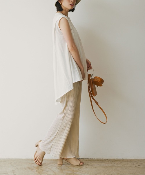 titivate（ティティベイト）の「ｻﾃﾝﾐﾆﾌﾟﾘｰﾂﾊﾟﾝﾂ（その他パンツ・レディース・アイボリー/イエロー/ブルー/ミント/モカ・M）」の9枚目の写真